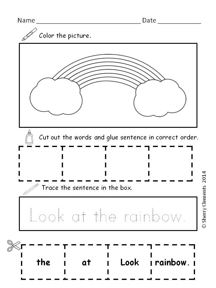 30 Copying Sentences Worksheets For Kindergarten