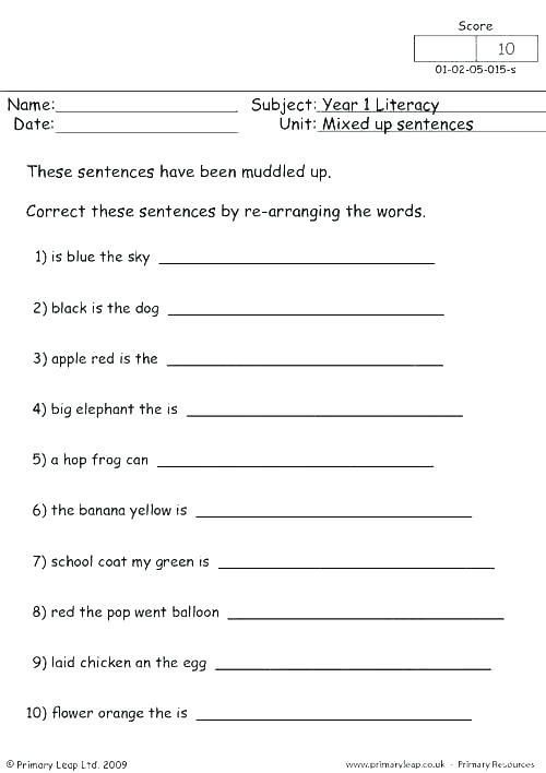 30 Copying Sentences Worksheets For Kindergarten