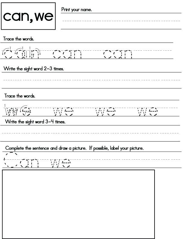 30 Copying Sentences Worksheets For Kindergarten