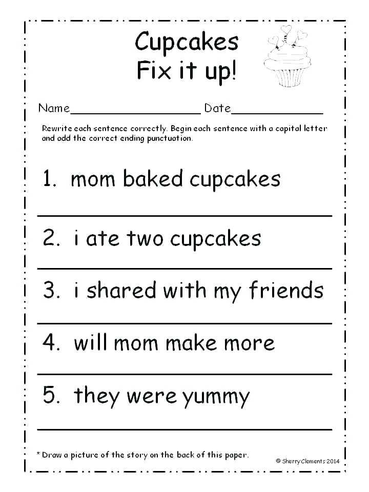 30 Copying Sentences Worksheets For Kindergarten