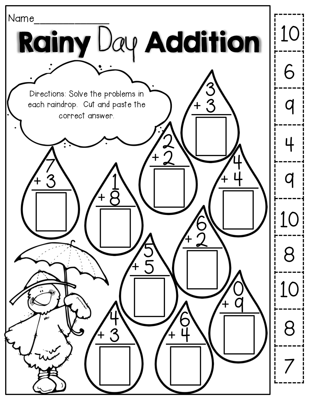 30 Cut And Paste Worksheets 3Rd Grade