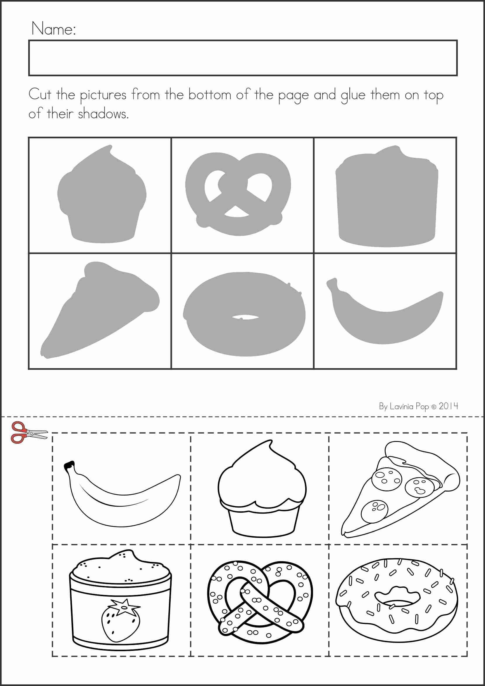 30 Cut And Paste Worksheets For Kids