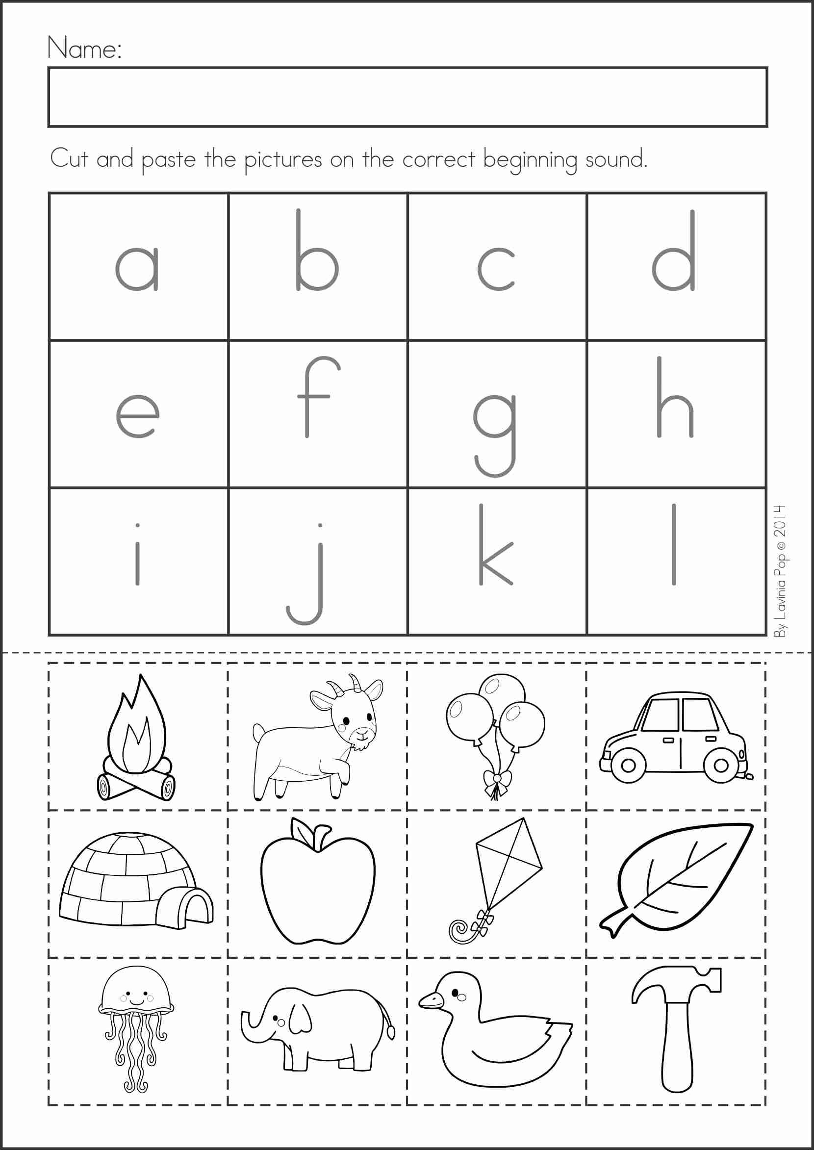 30 Cut And Paste Worksheets For Kids