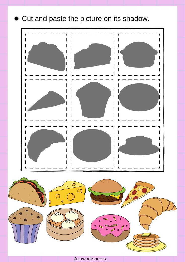 30 Cut And Paste Worksheets For Kids