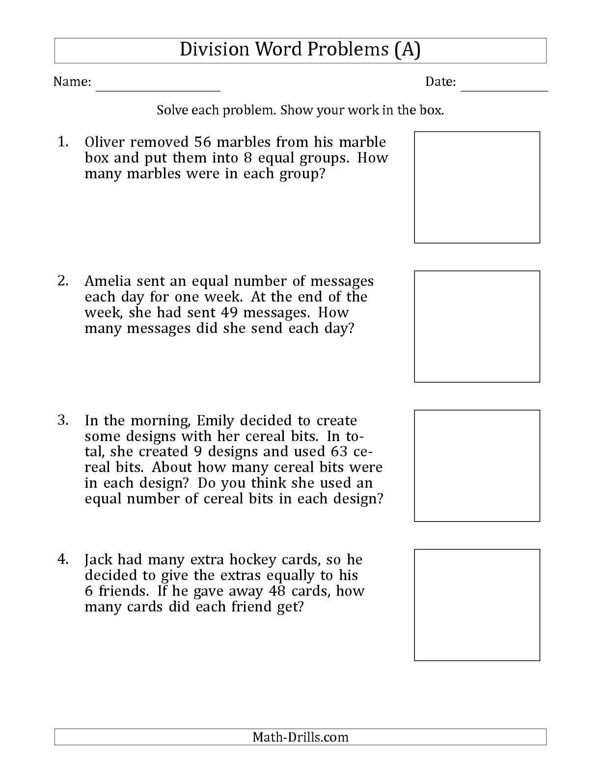 30 Division And Multiplication Worksheets 3Rd Grade