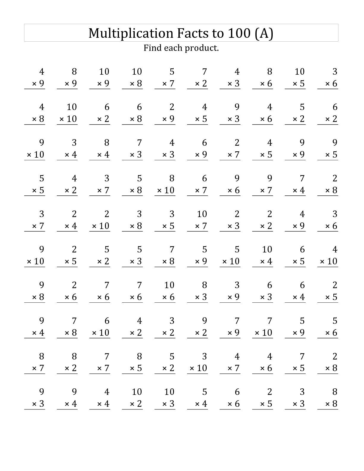 30 Division And Multiplication Worksheets 3Rd Grade