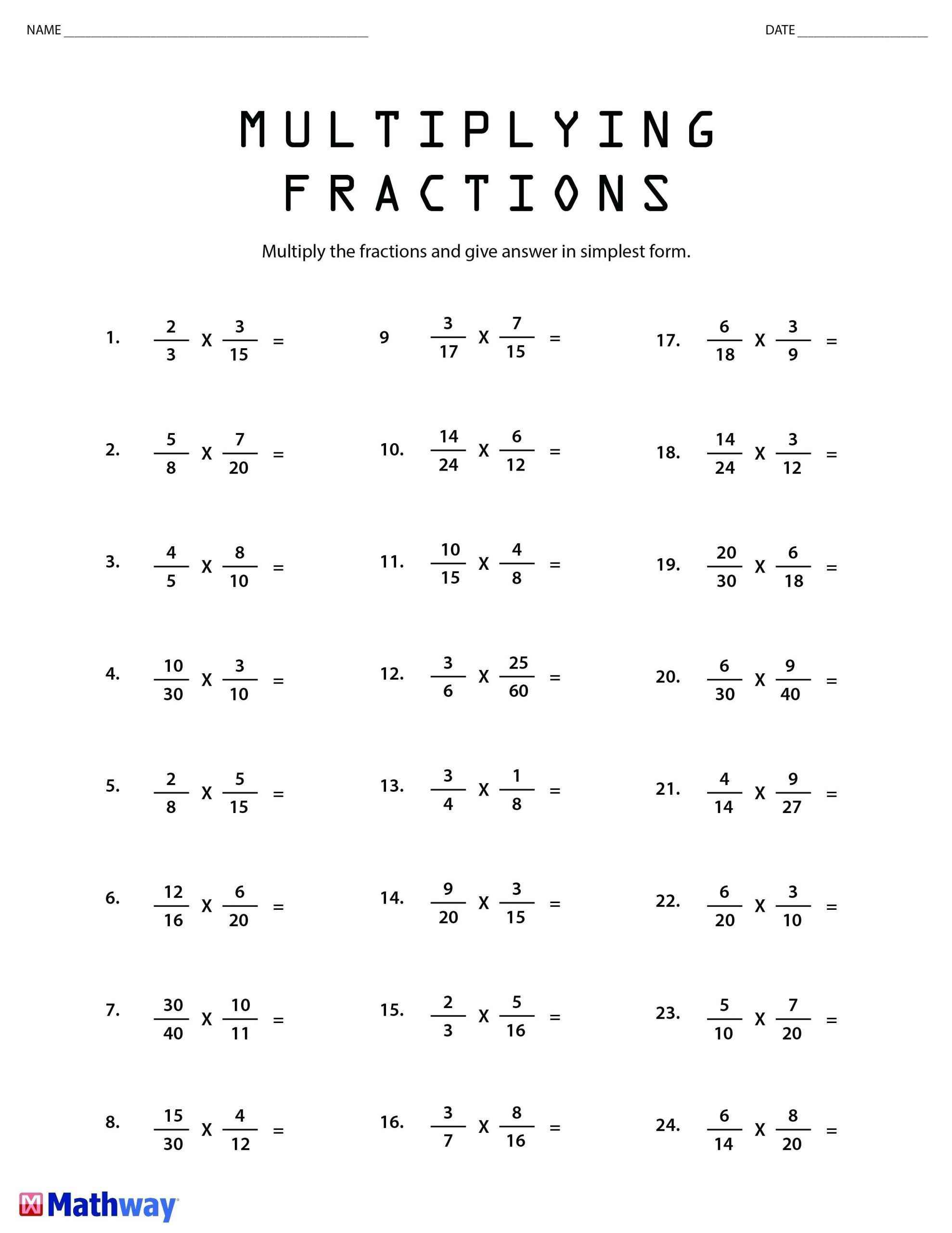 30 Division And Multiplication Worksheets 3Rd Grade