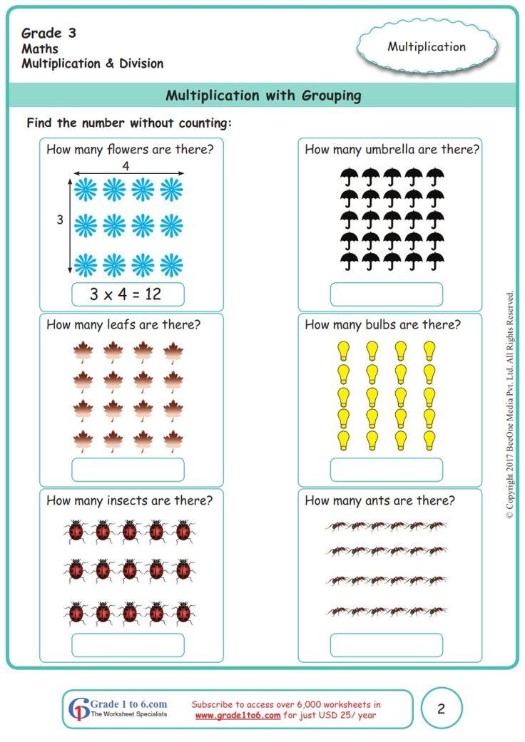 30 Division And Multiplication Worksheets 3Rd Grade