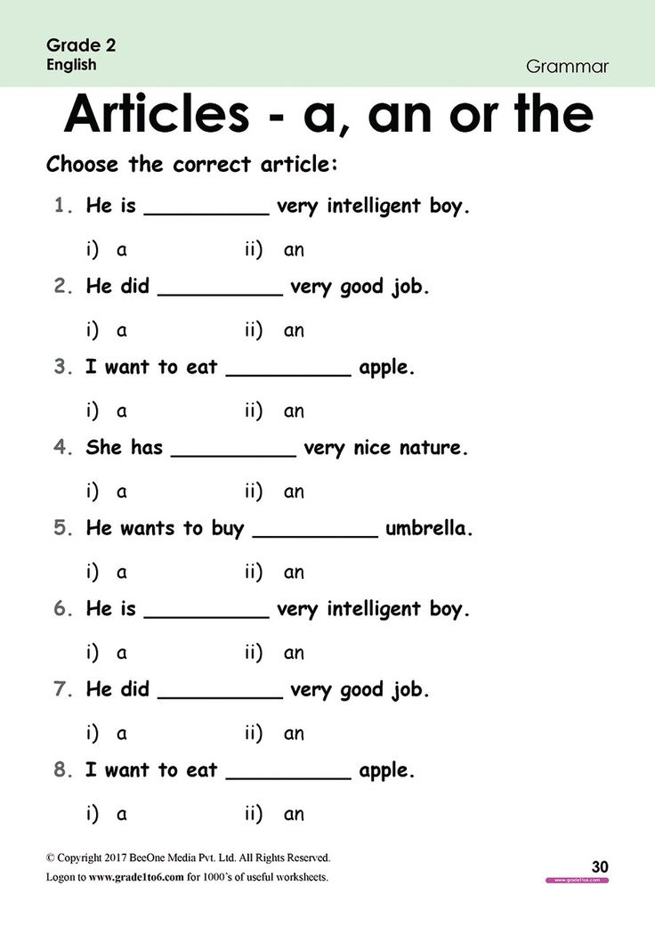 30 English Worksheets For Grade 1 Vocab