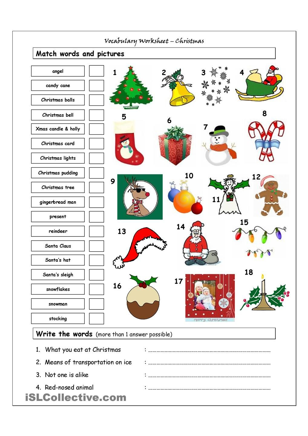 30 English Worksheets For Grade 1 Vocab