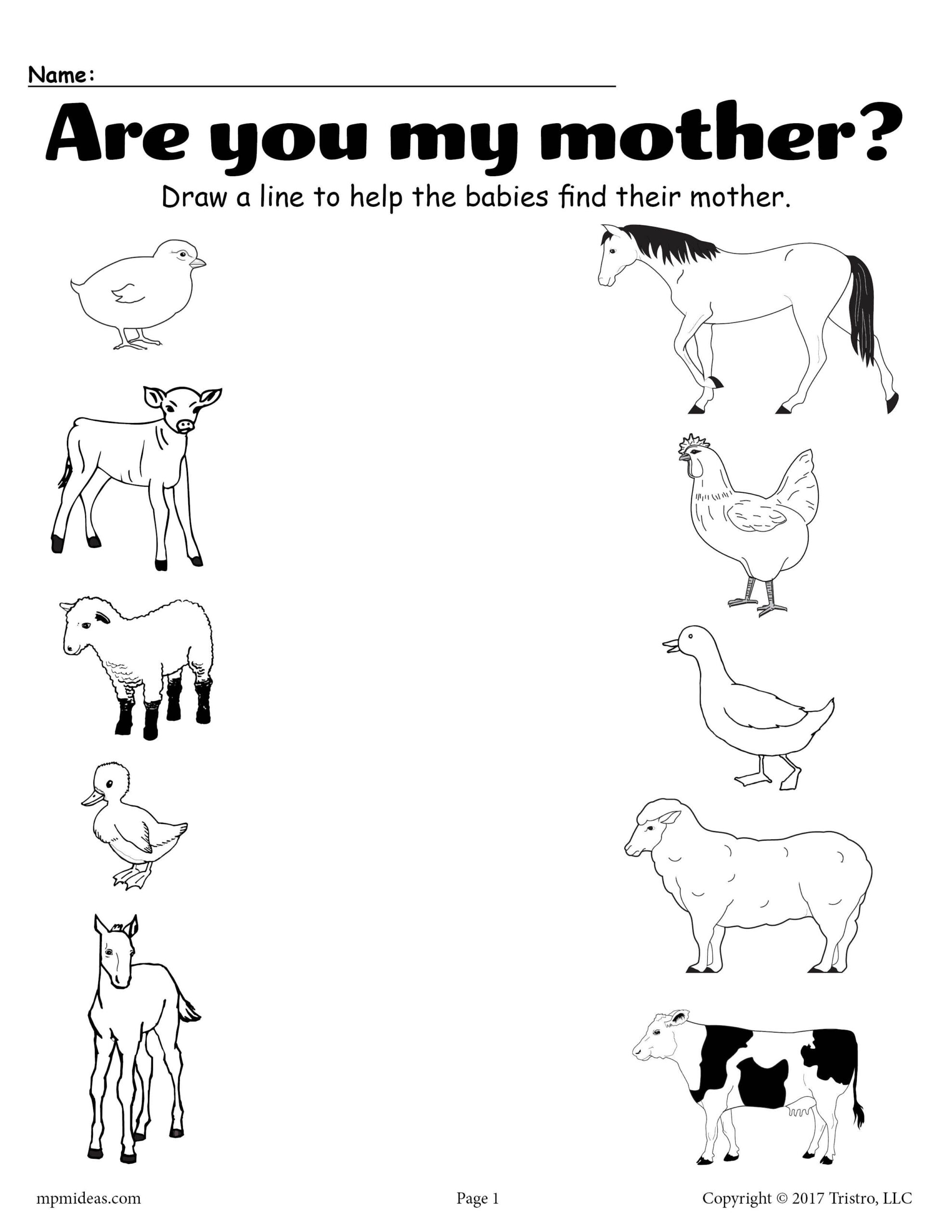 30 Farm Animals Worksheets For Kids Kindergarten