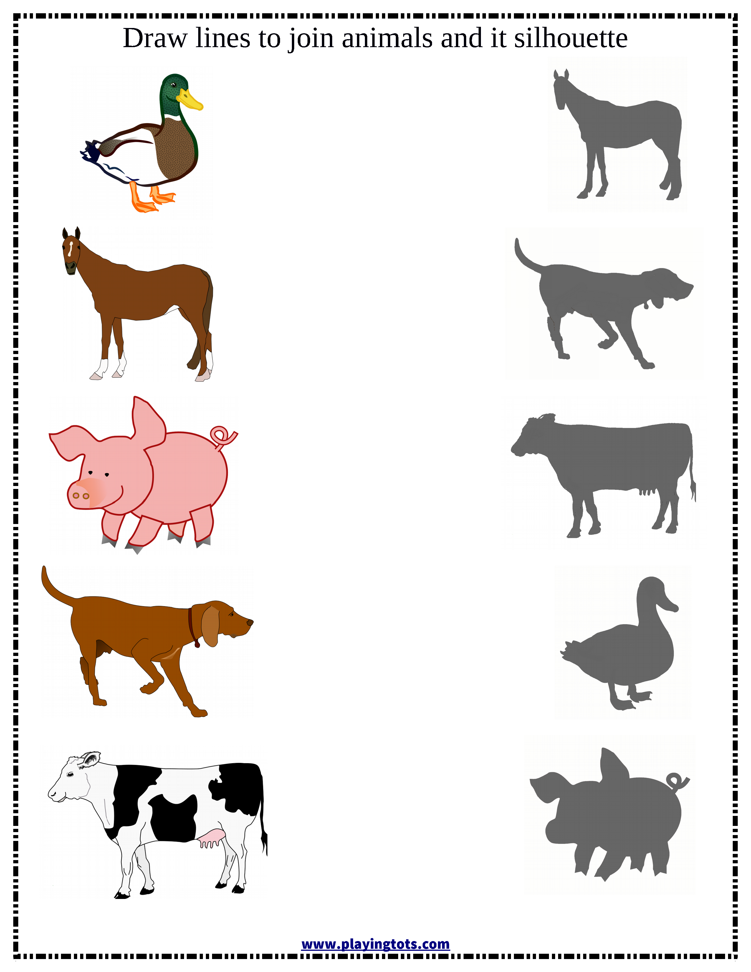 30 Farm Animals Worksheets For Kids Kindergarten