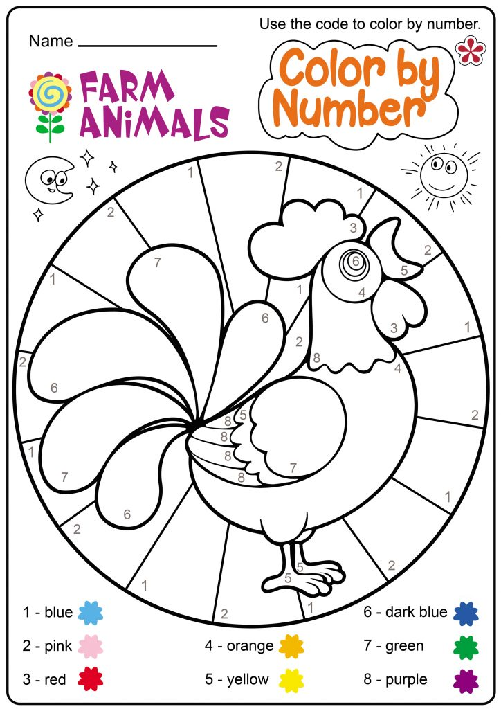 30 Farm Animals Worksheets For Kids Kindergarten