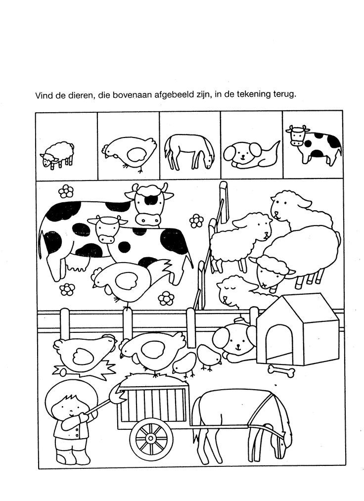 30 Farm Animals Worksheets For Kids Kindergarten