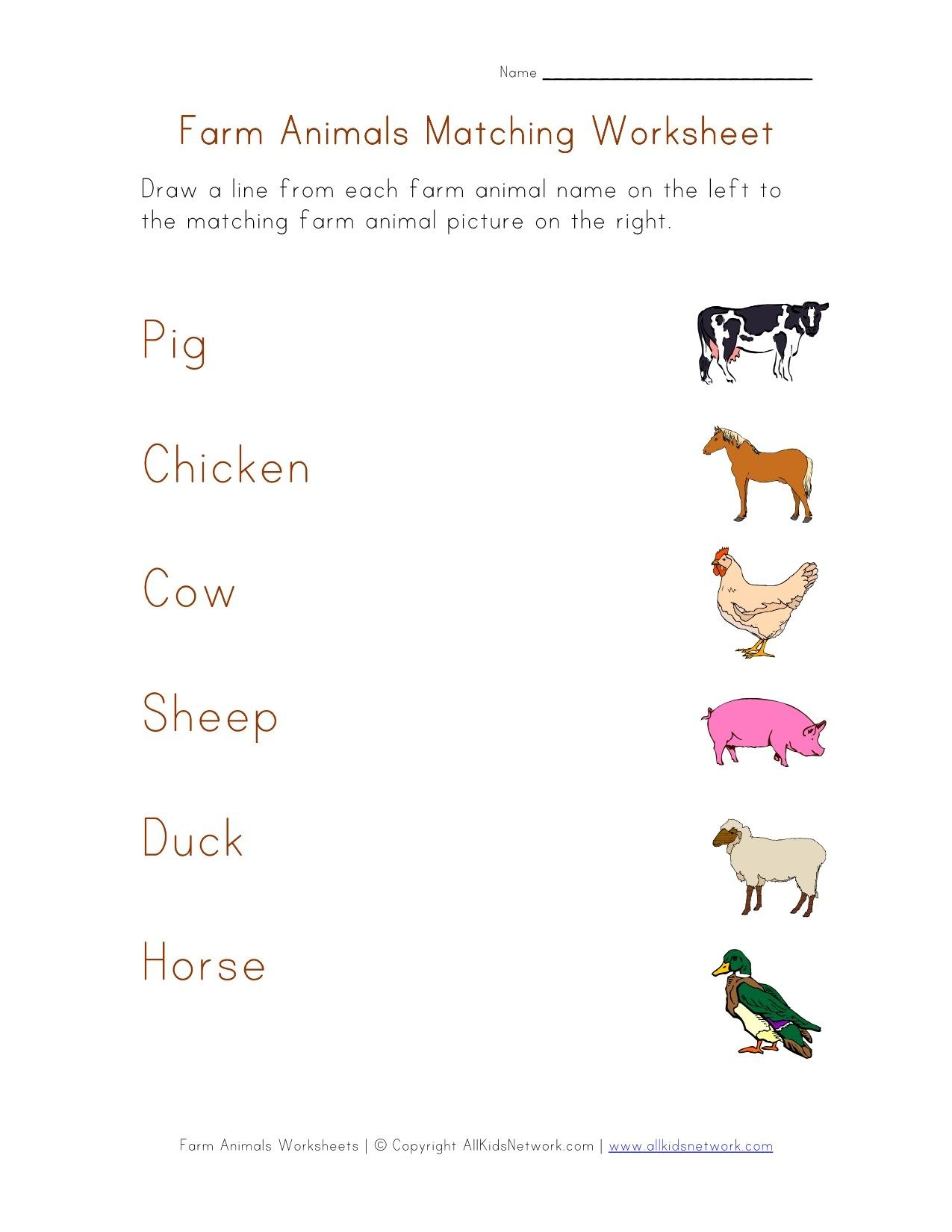 30 Farm Animals Worksheets For Kids Kindergarten