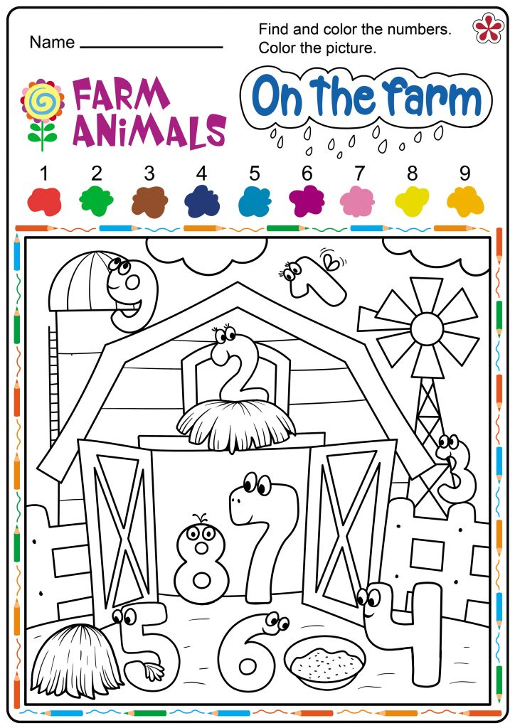 30 Farm Animals Worksheets For Kids Kindergarten