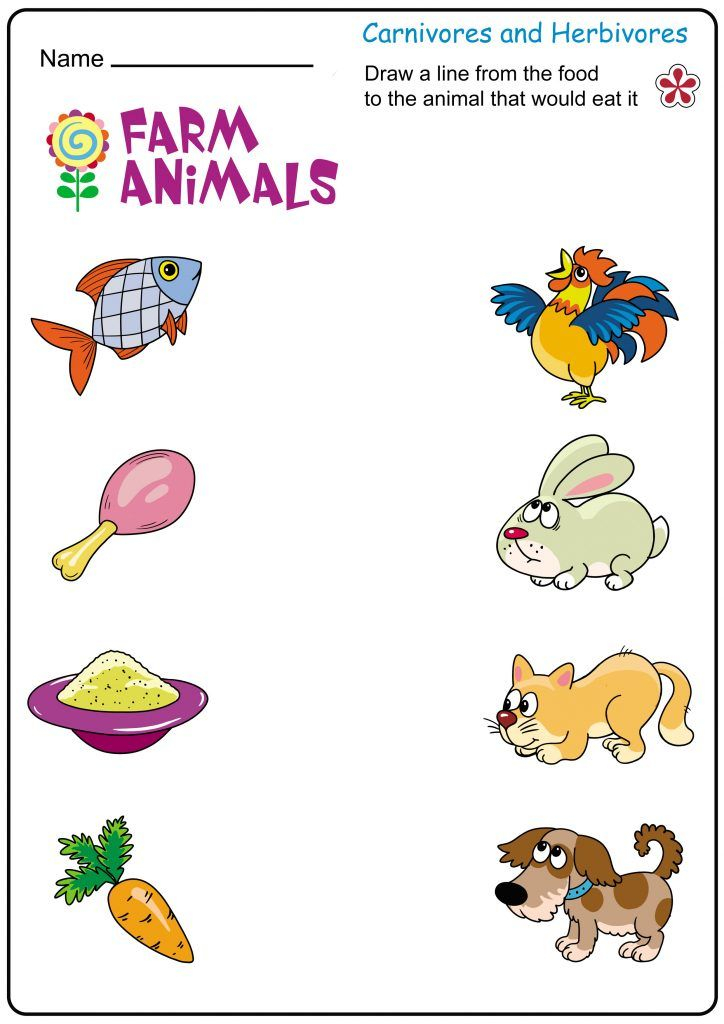 30 Farm Animals Worksheets For Kids Kindergarten