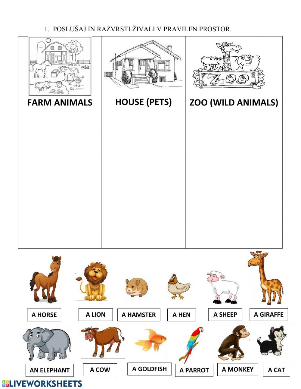 30 Farm Animals Worksheets For Kids Kindergarten