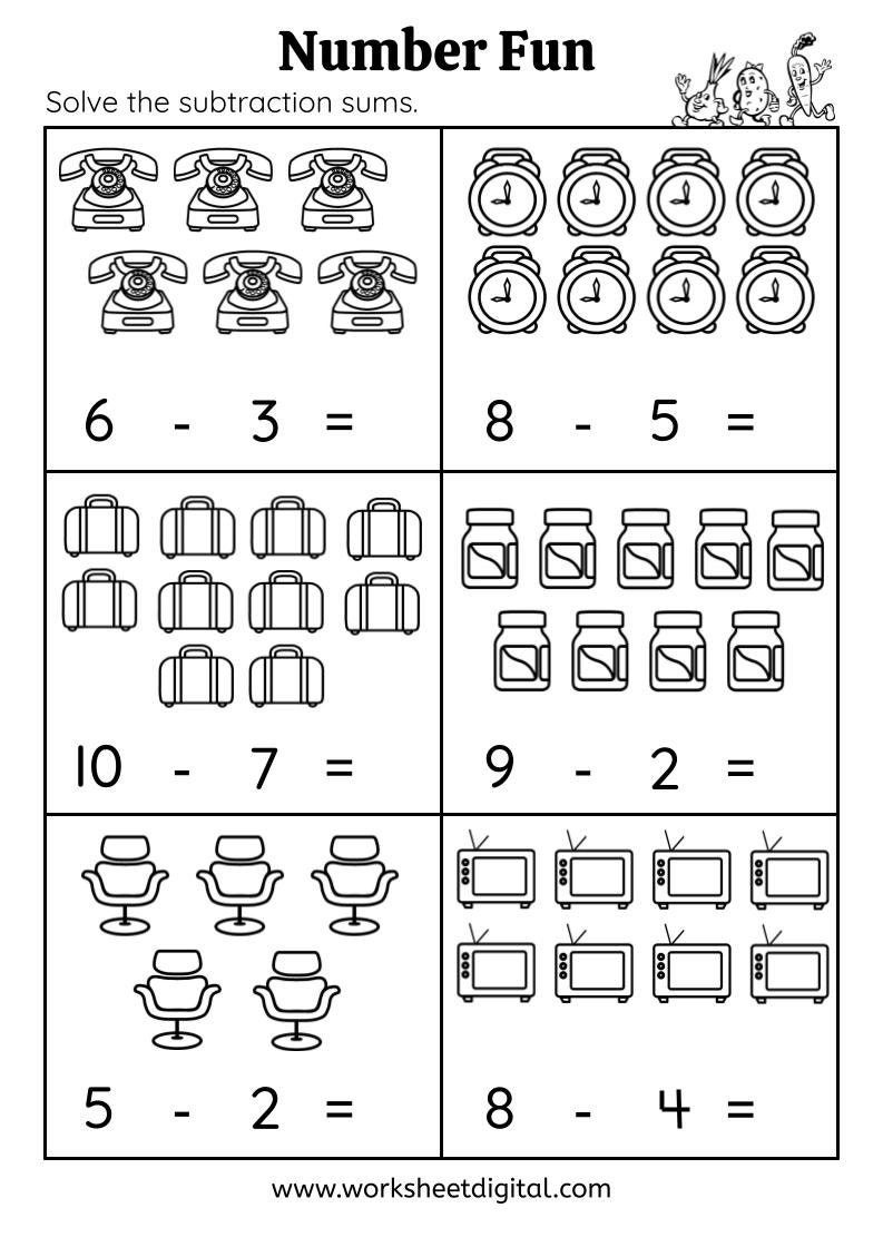 30 Fun Worksheets For Kindergarten Math