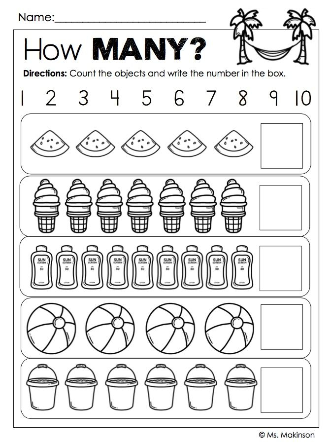 30 Fun Worksheets For Kindergarten Math