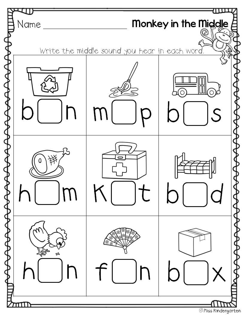 30 Language Arts Worksheets For Kindergarten