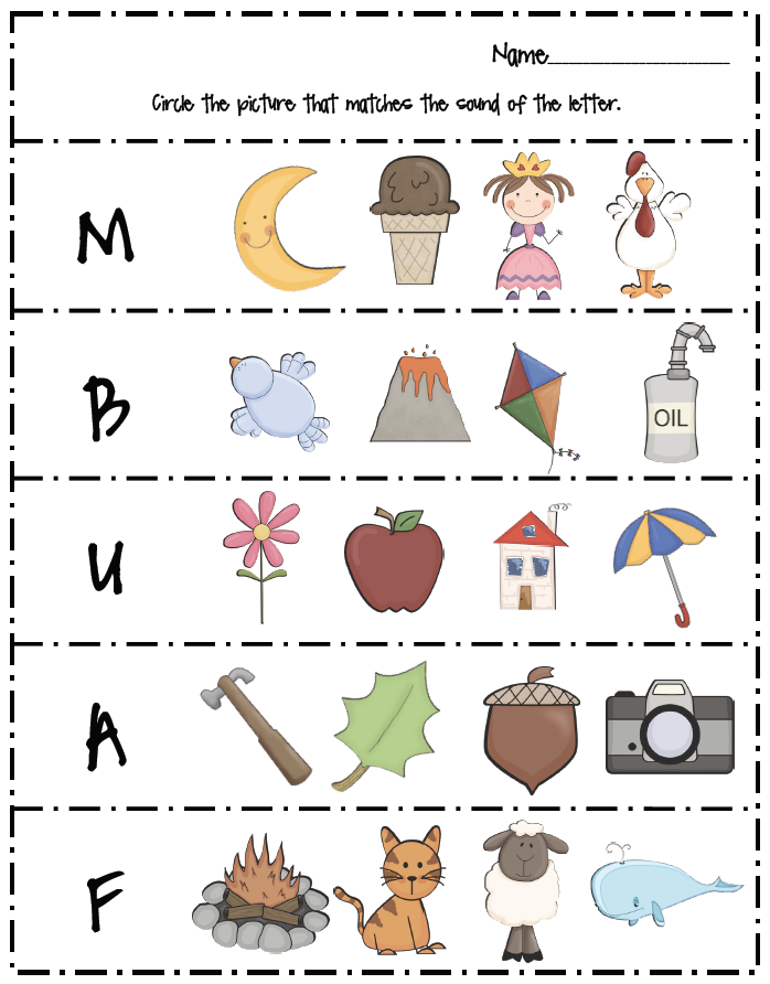 30 Language Arts Worksheets For Kindergarten