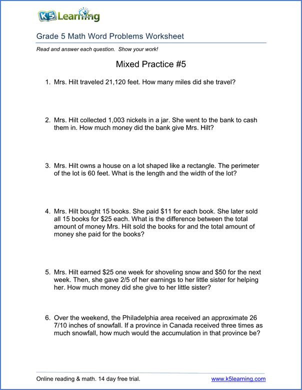 30 Math Grade 3 Worksheets Word Problems