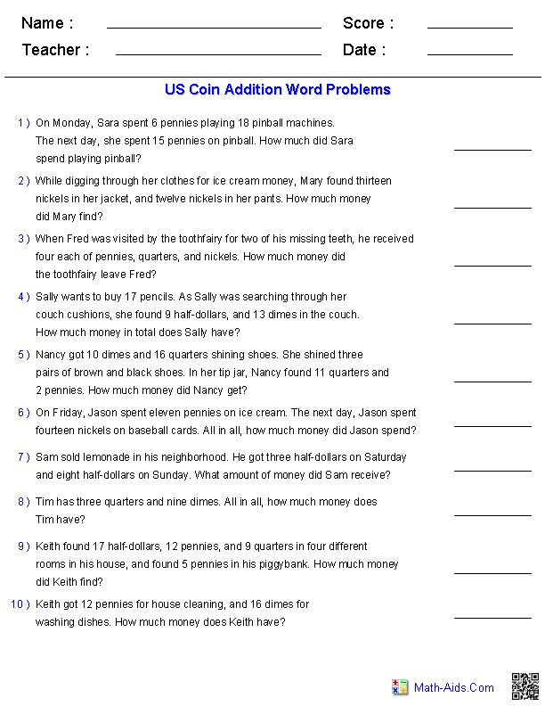 30 Math Grade 3 Worksheets Word Problems