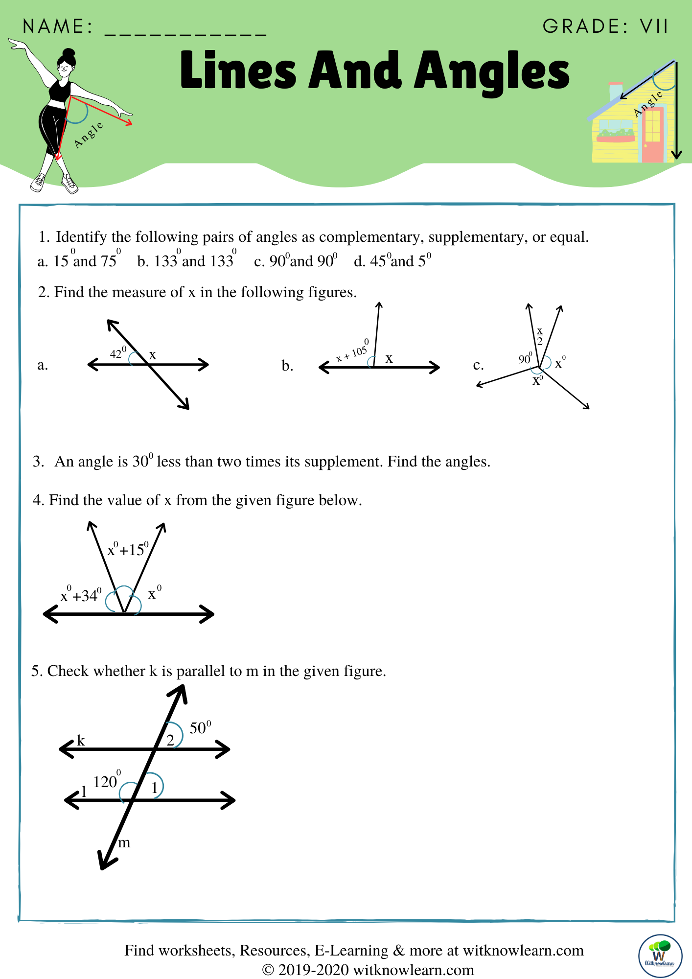 30 Math Worksheets And Answers