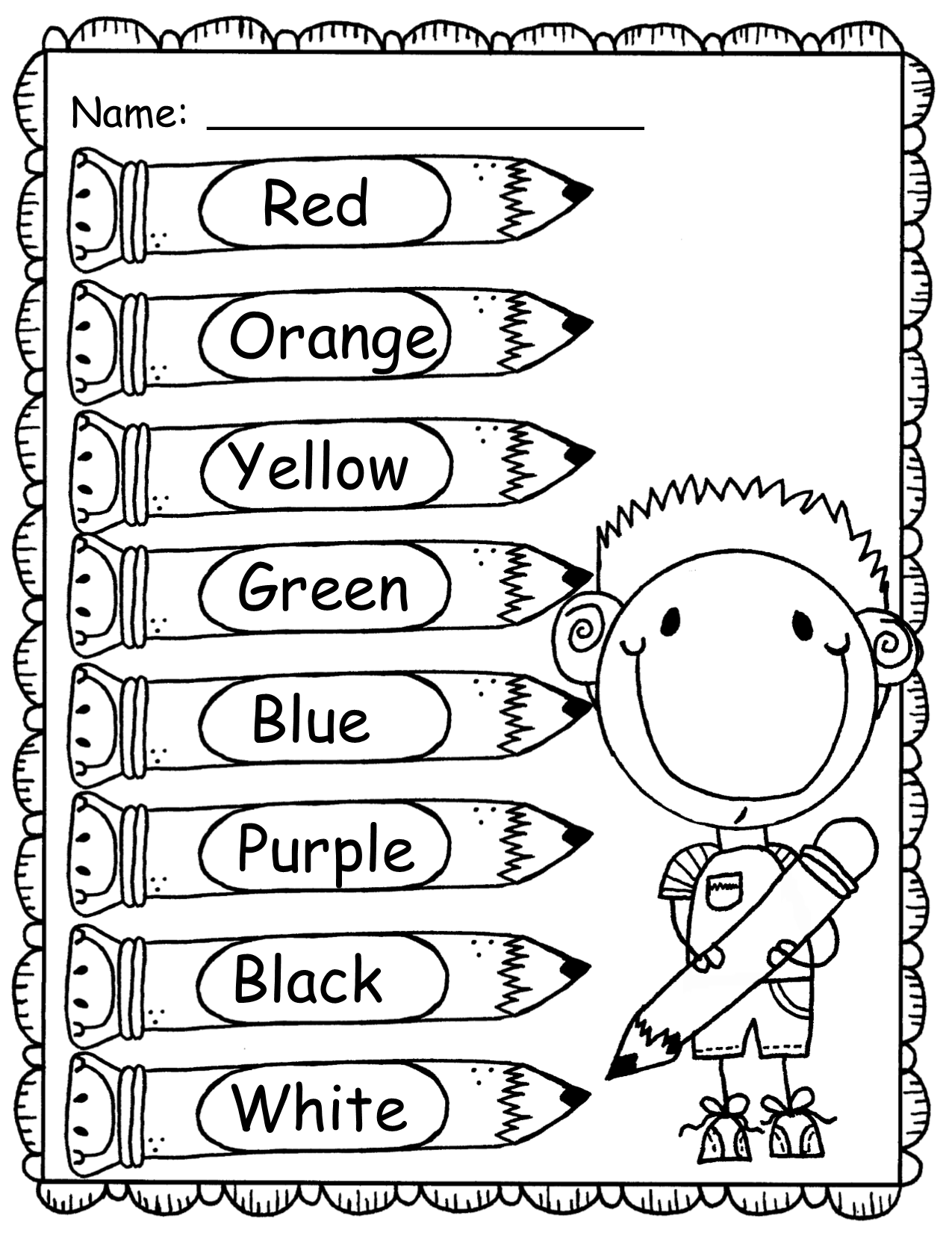 30 My Name Worksheets For Kindergarten