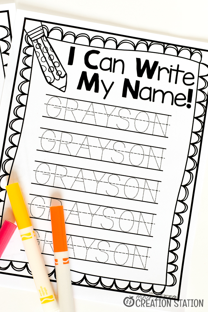 30 My Name Worksheets For Kindergarten