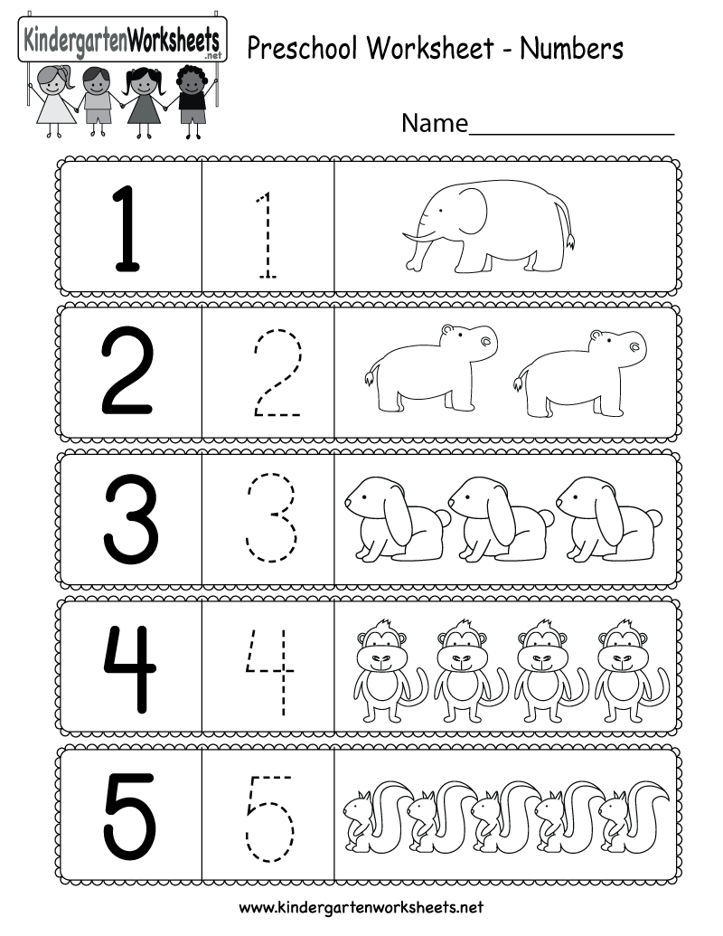 30 Numbers 1-15 Worksheets Kindergarten Printable