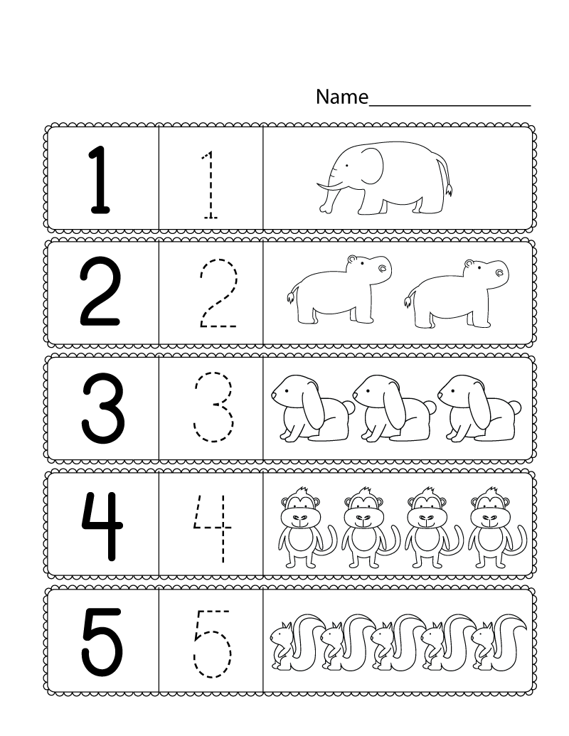 30 Numbers 1 To 10 Worksheets Preschool Math