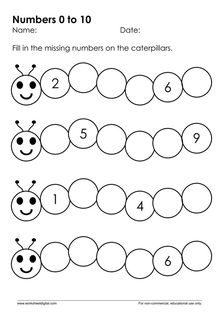 30 Numbers 1 To 10 Worksheets Preschool Math