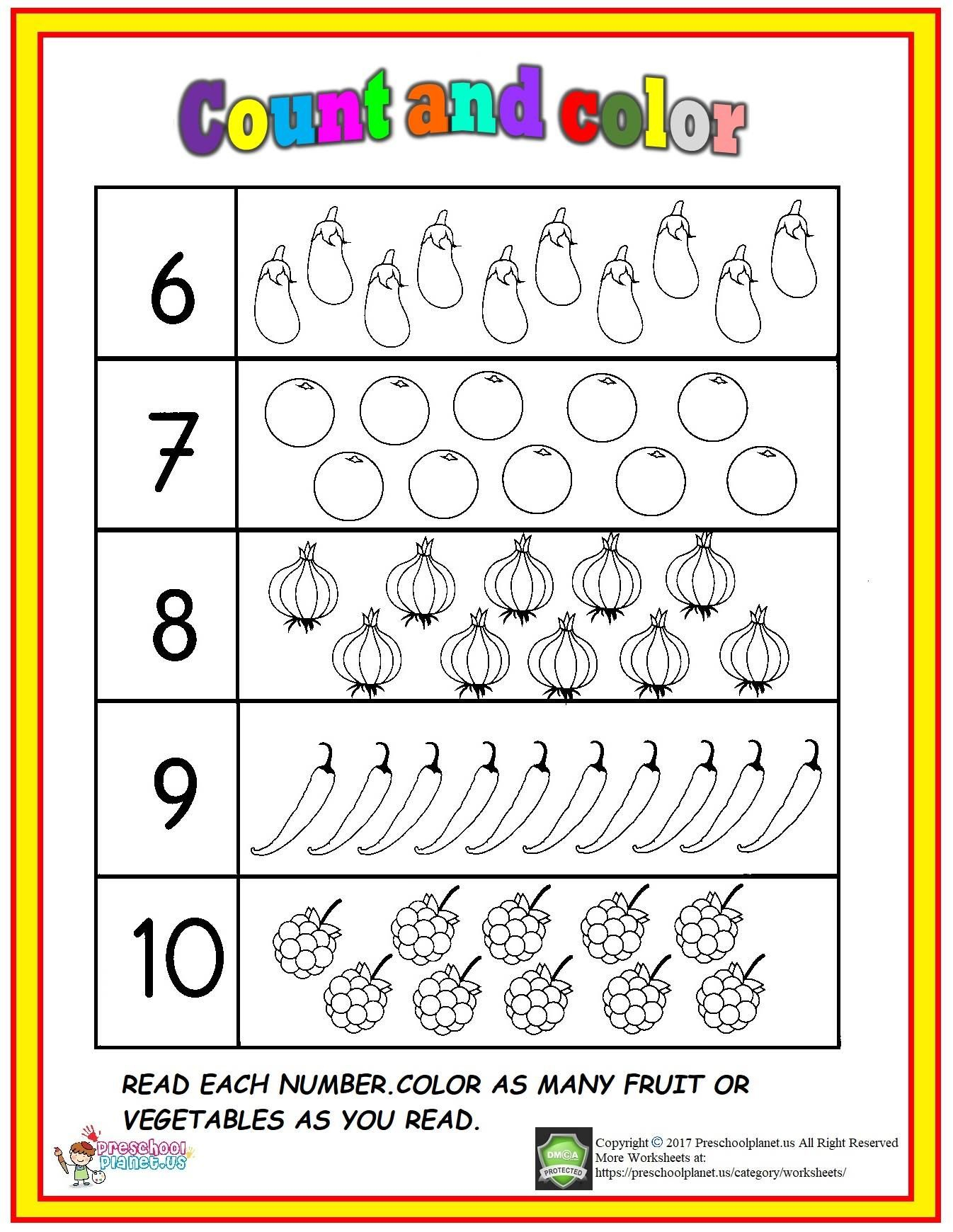 30 Numbers 1 To 10 Worksheets Preschool Math