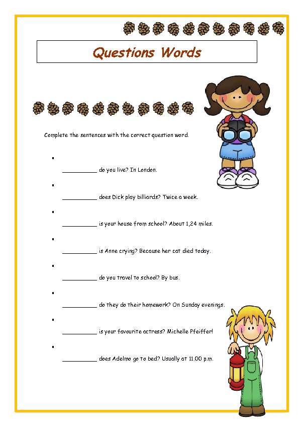 30 Question Mark Worksheets For Kindergarten