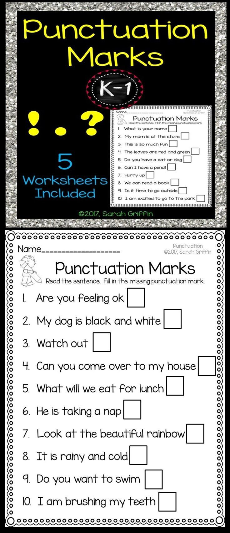 30 Question Mark Worksheets For Kindergarten