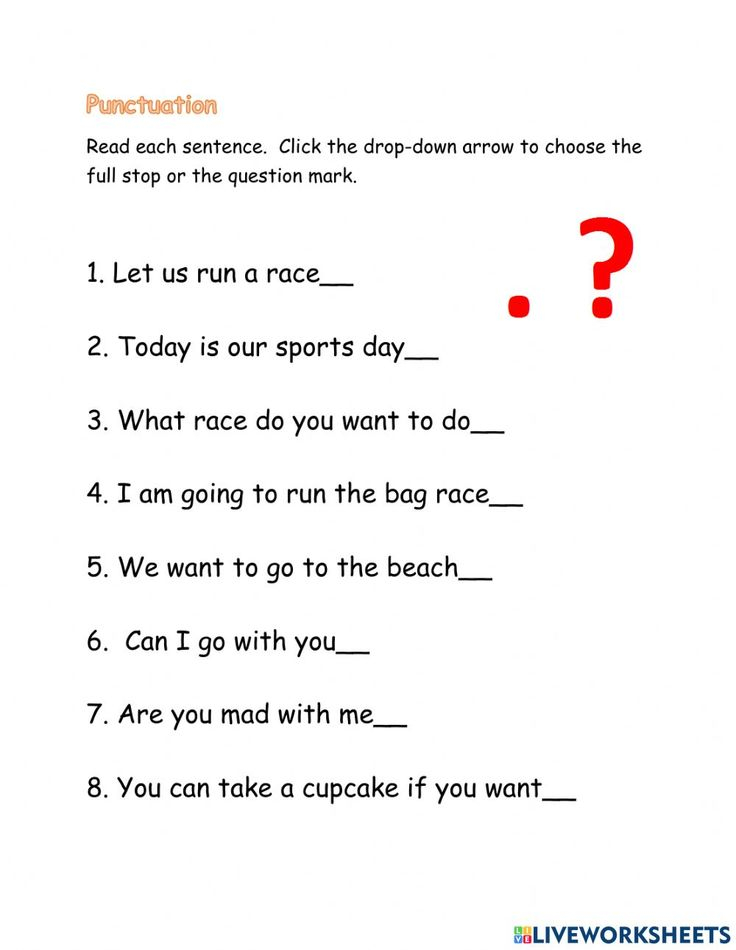 30 Question Mark Worksheets For Kindergarten