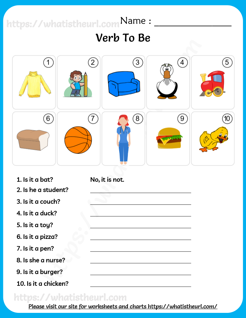 30 Verb To Be Worksheets Activities Kindergarten