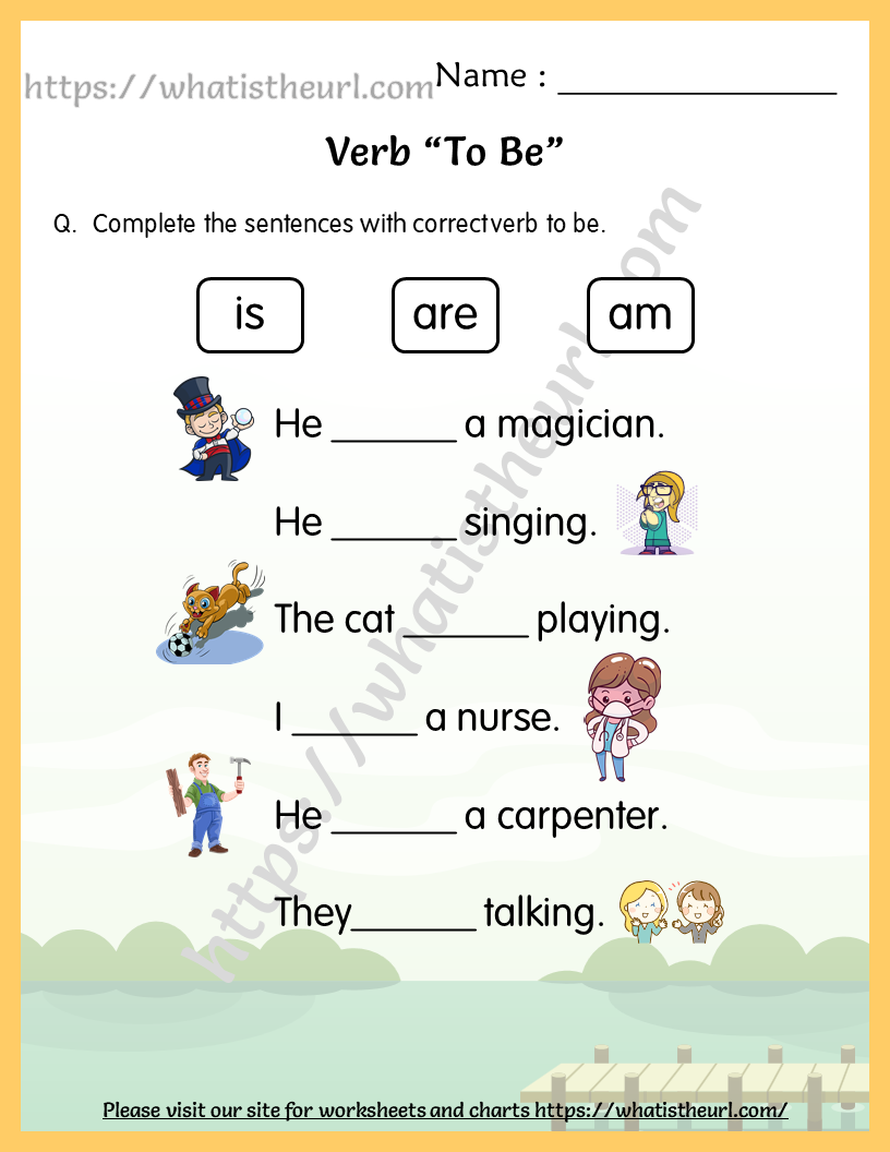 30 Verb To Be Worksheets Activities Kindergarten