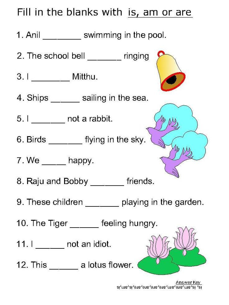 30 Verb To Be Worksheets Activities Kindergarten