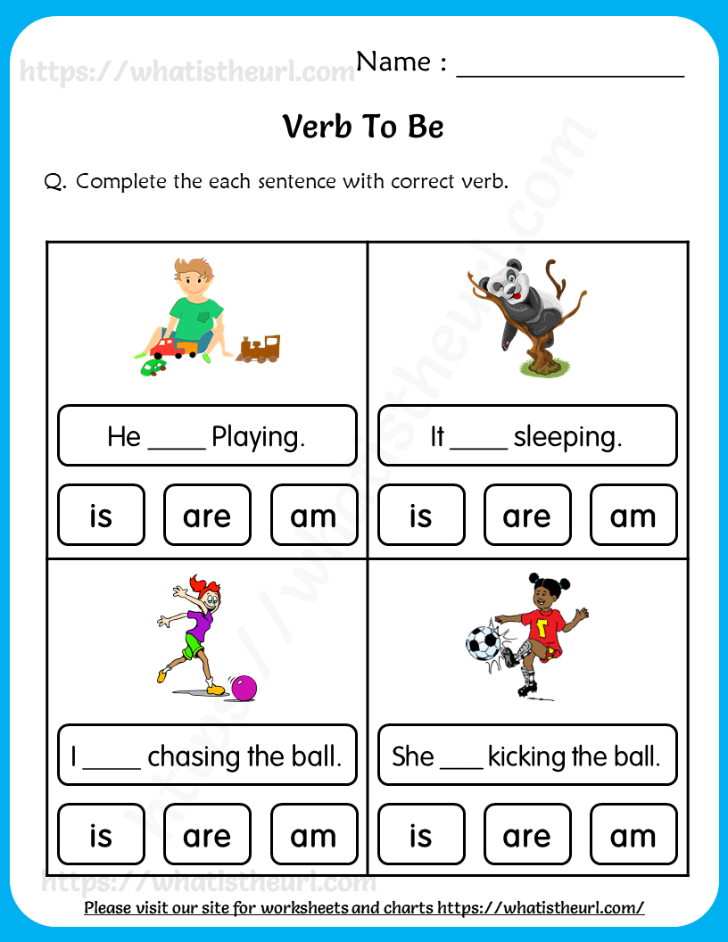 30 Verb To Be Worksheets Activities Kindergarten