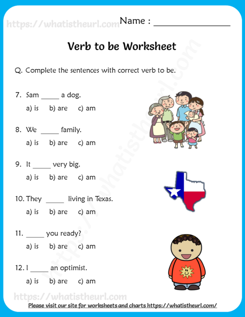 30 Verb To Be Worksheets Activities Kindergarten