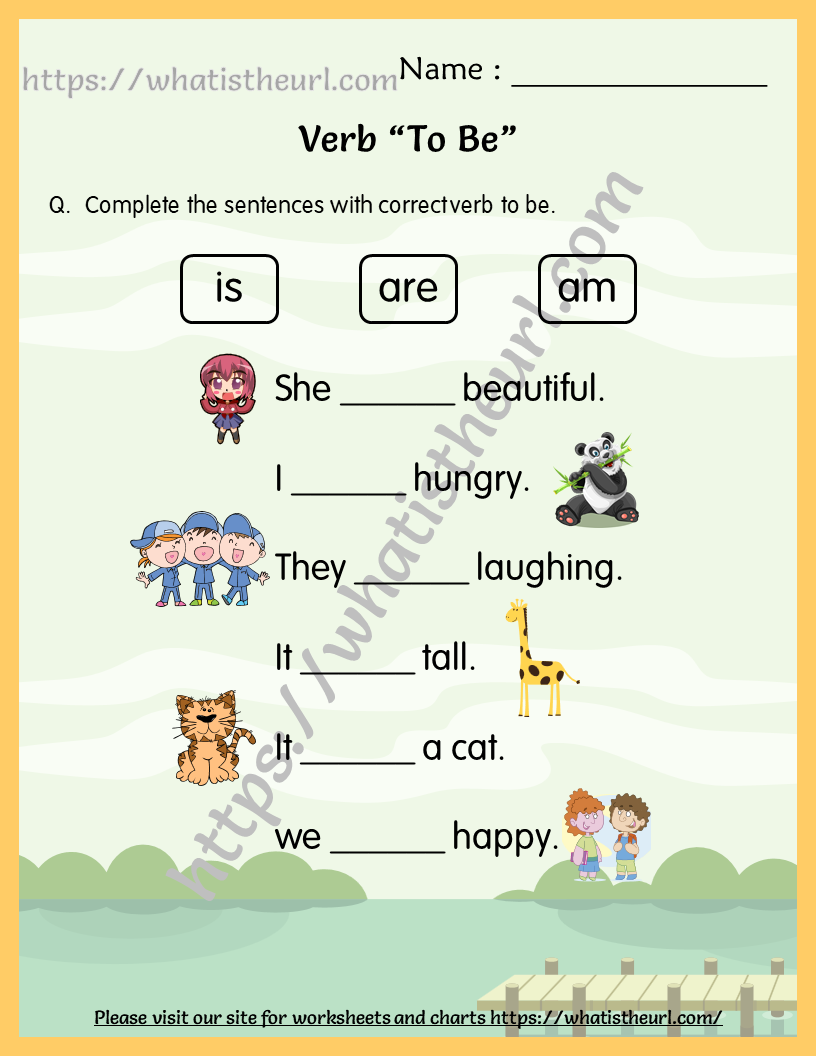 30 Verb To Be Worksheets Activities Kindergarten