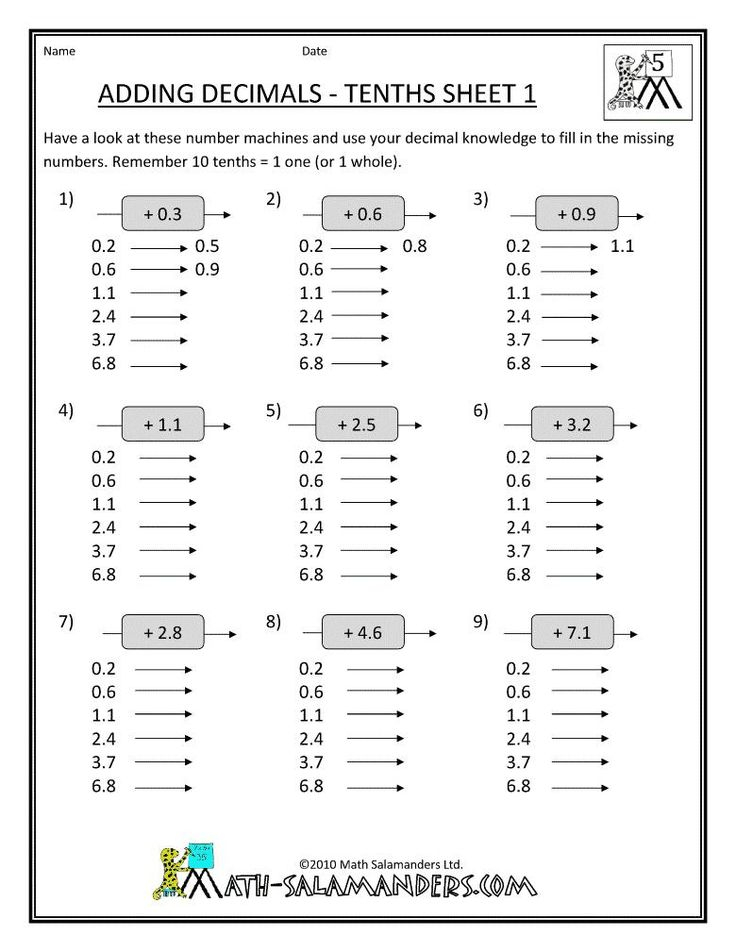 21 4Th And 5Th Grade Math Worksheets