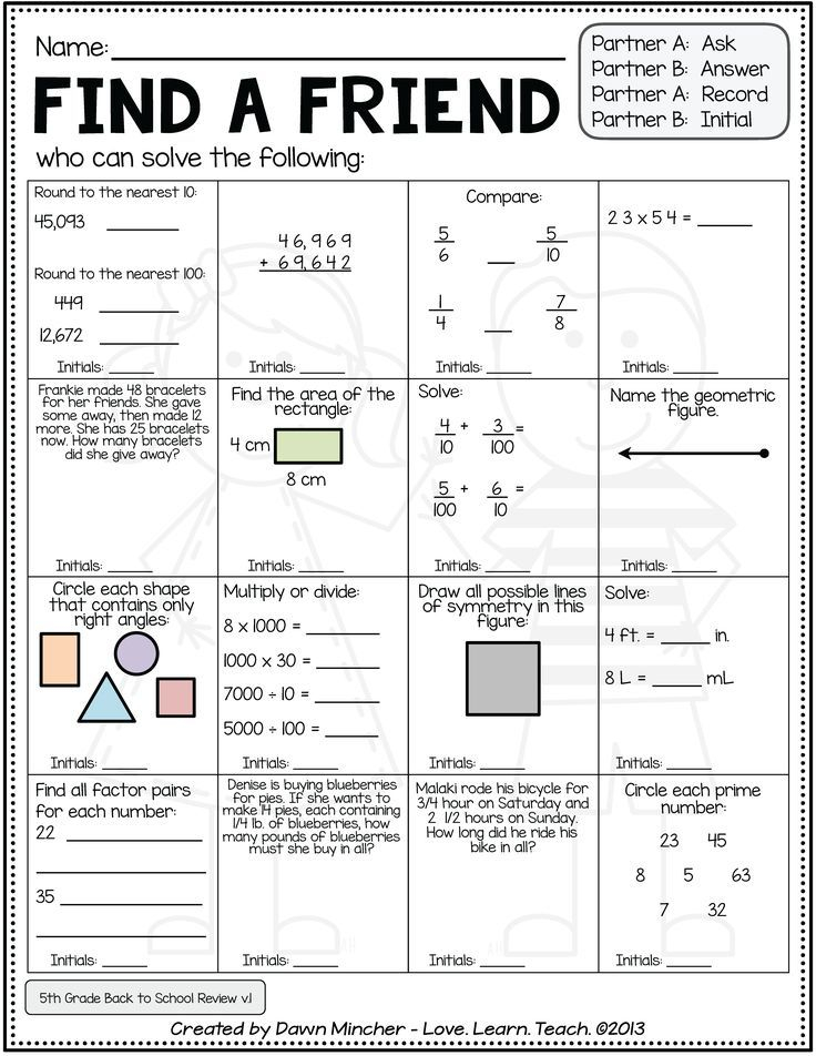 21 4Th And 5Th Grade Math Worksheets