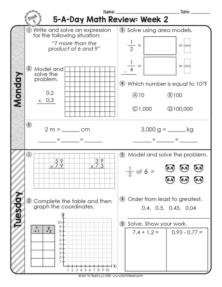 21 4Th And 5Th Grade Math Worksheets