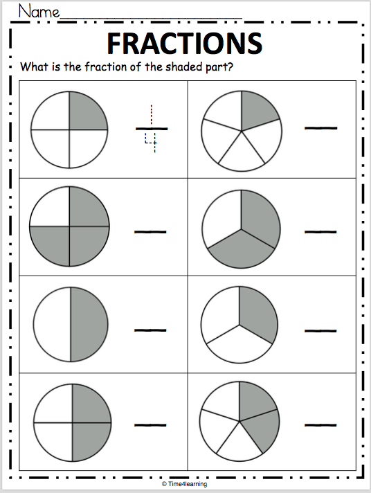 21 4Th Grade Math Worksheets Fractions Free Printable