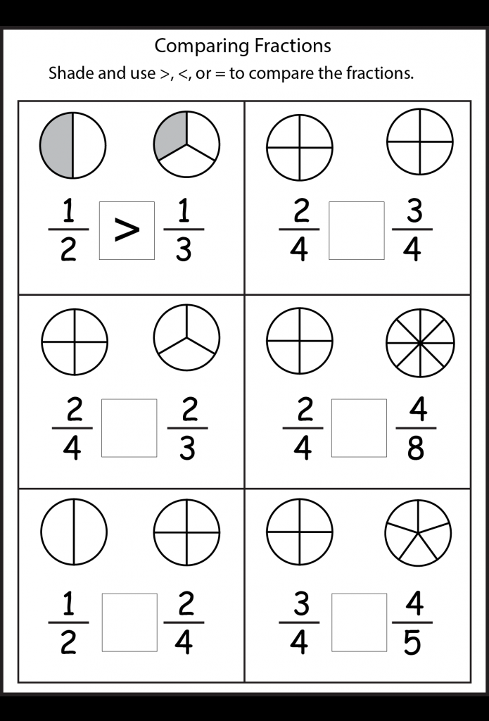 21 4Th Grade Math Worksheets Fractions Free Printable