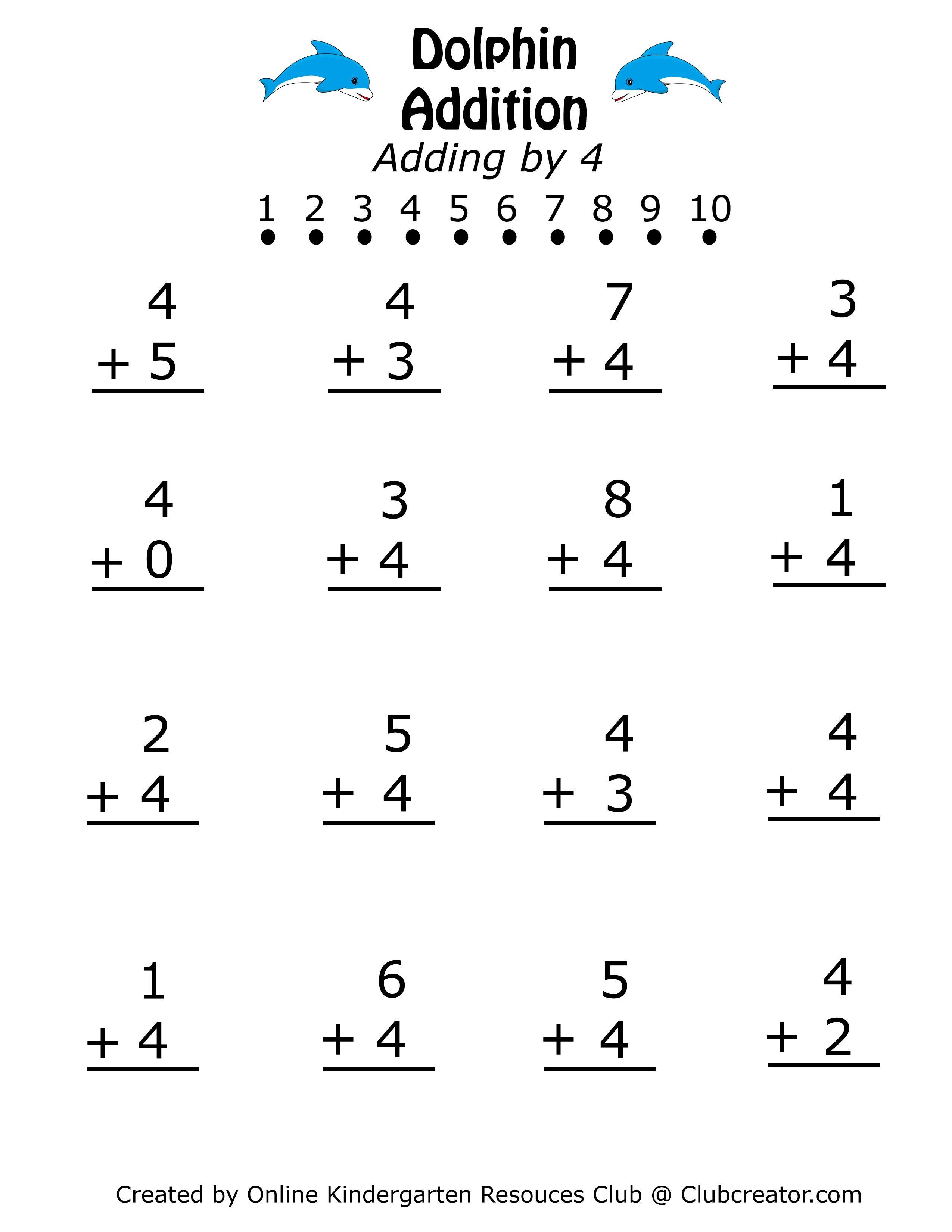 21 Addition 20 Worksheets Kindergarten